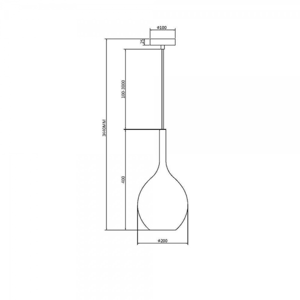 Подвесной светильник Maytoni Duality MOD271PL-01B2