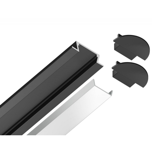 Встраиваемый профиль с рассеивателем Ambrella Illumination GP1001BK
