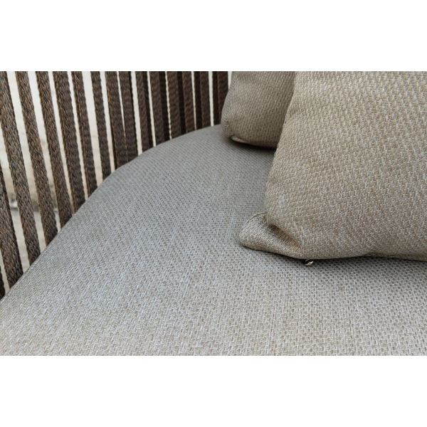 129KN-03046 Диван трехместный правосторонний "BAYLEY" уличный серый  220*84*75см