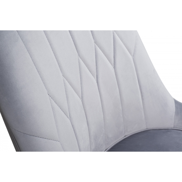 Стул Elegante велюр серо-голубой Riv80  56*65*101см