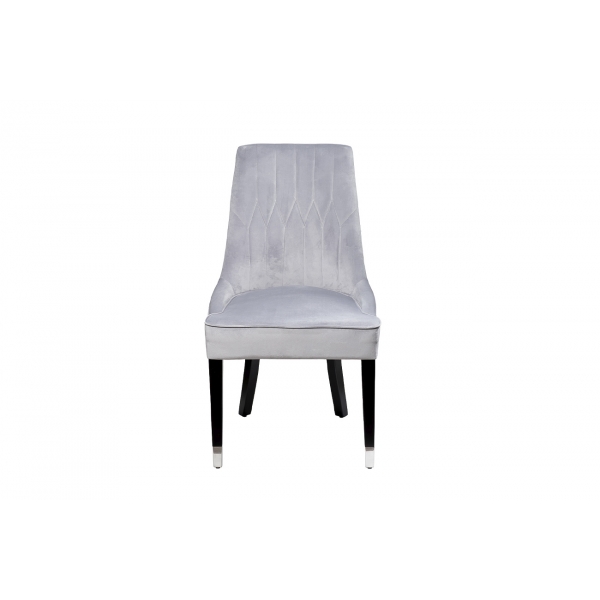 Стул Elegante велюр серо-голубой Riv80  56*65*101см