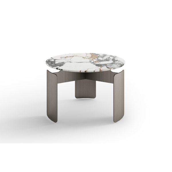 160KD-26501 Стол журнальный, мрамор Arabescato Corchia d60*40см