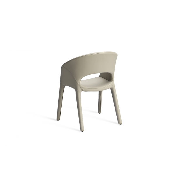 160KD-80200 Стул обеденный экокожа бежевый 55*55*77см