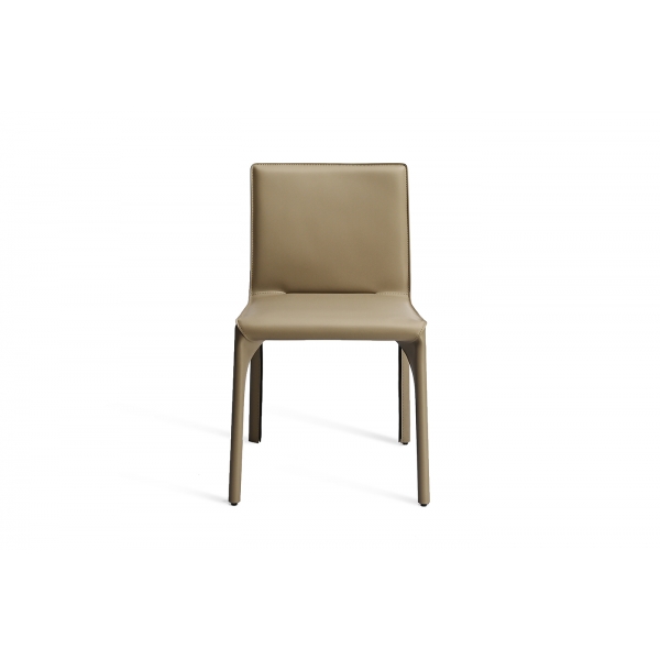 160KD-80060 Стул обеденный экокожа бежевый 56*48*81см