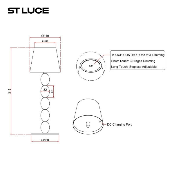 Настольная лампа ST Luce Ease SL1011.404.01