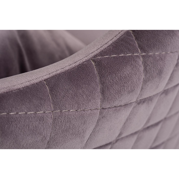 Кресло Verona вращающееся, велюр лиловый Bel13/хром 70*77*80см