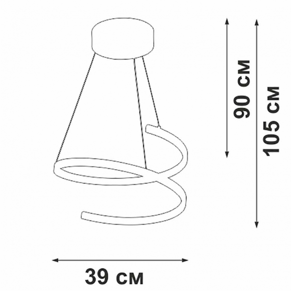 Подвесной светильник Vitaluce V30440-0/1S