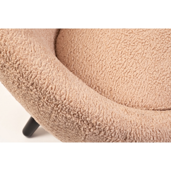 48MY-2746 LPI Кресло иск.каракуль розовый 79*83*83см