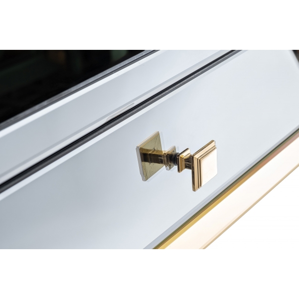 KFG125 Консоль 2 ящика с золотистой отделкой 120*42*79см