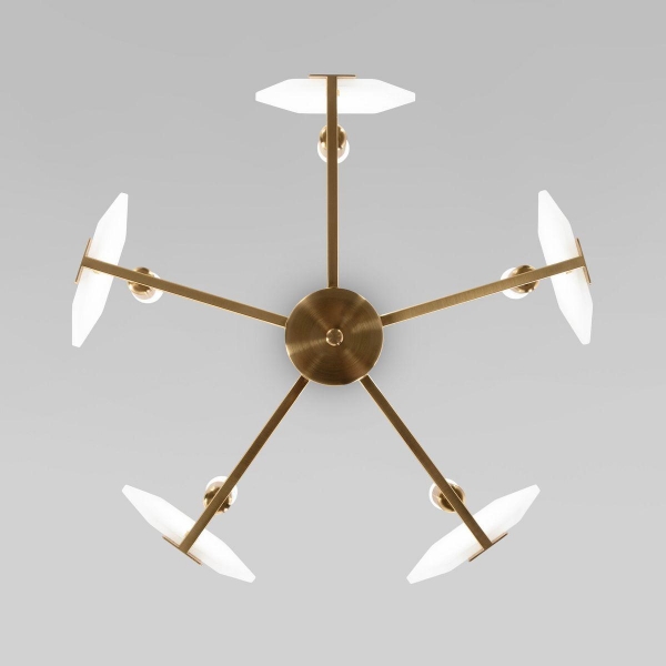 Потолочная люстра Eurosvet Marble 60158/5 латунь