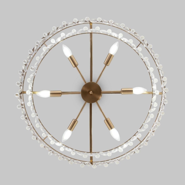 Подвесная люстра Eurosvet Sophie 60165/6 латунь