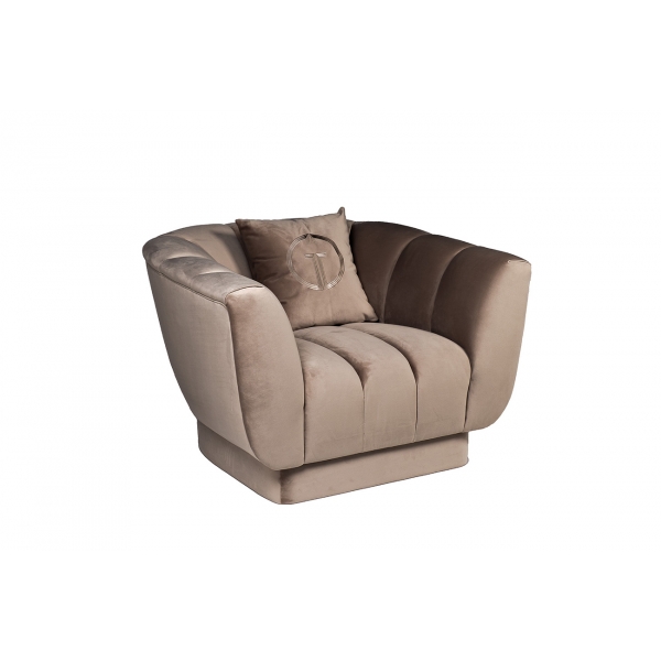 ZW-81101 Кресло велюр серый 108*95*74см