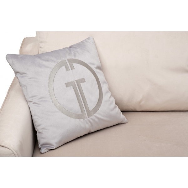 Диван Portofino 180 двухм раскл с кантом св-серый Colt030+Colt025