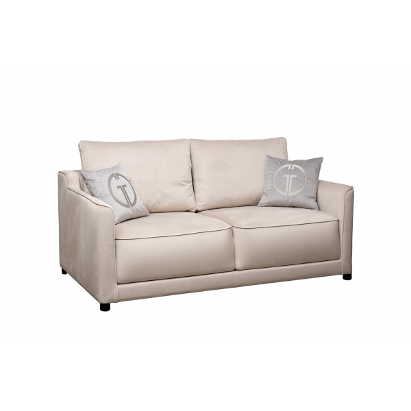 Диван Portofino 180 двухм раскл с кантом св-серый Colt030+Colt025