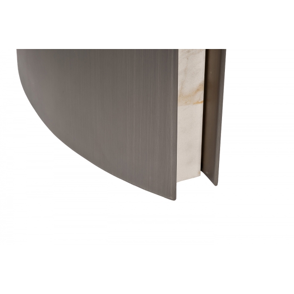 160KD-60062 Консоль, керамика Johannesburg белая 160*50*75см
