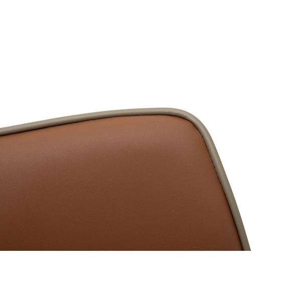 163YH-16995 Стул барный экокожа терракота/бежевый  55*44*103см