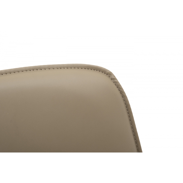 163YH-06574 Стул обеденный экокожа бежевый+бронза 47*52*87см