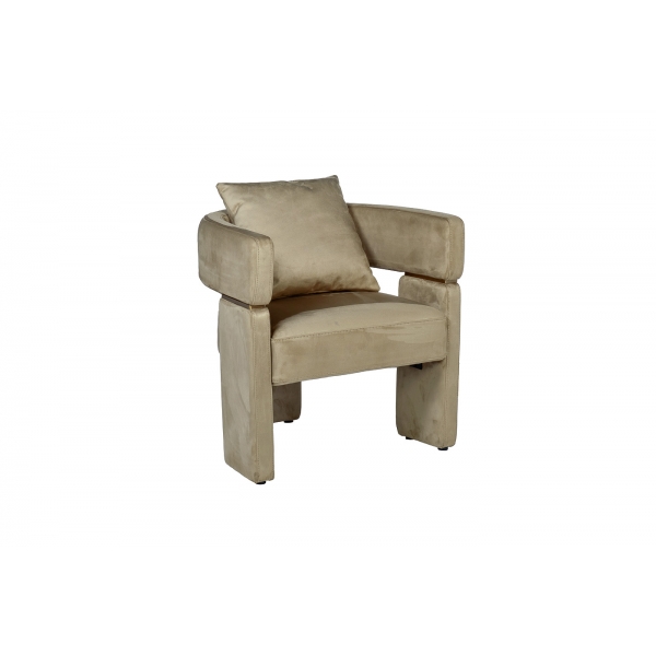58DB-20089 Кресло велюр оливковый 70*61*69см