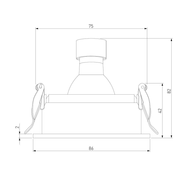 Встраиваемый светильник Elektrostandard Tune 25015/01 a065468