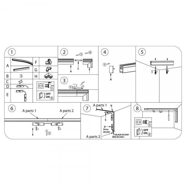 Коннектор L-образный Lightstar Linea 506127