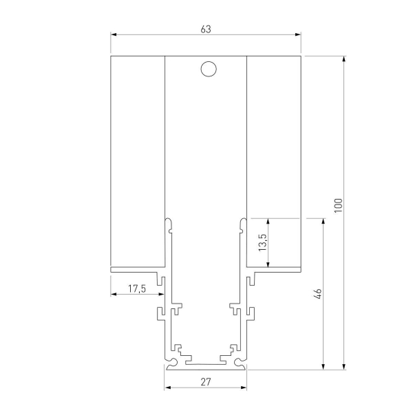 Коннектор L-образный внутренний Elektrostandard Slim Magnetic 85211/00 a067499