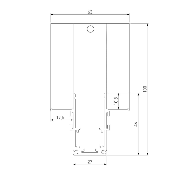 Коннектор L-образный внутренний Elektrostandard Slim Magnetic 85213/00 a067506