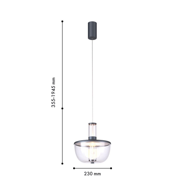 Подвесной светодиодный светильник Favourite Flaska 4312-1P
