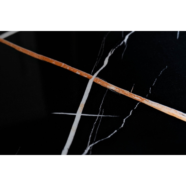 45EX-STOL/OB-185 CHE Стол обеденный "Уэльс" мраморный черный 200х100х76см