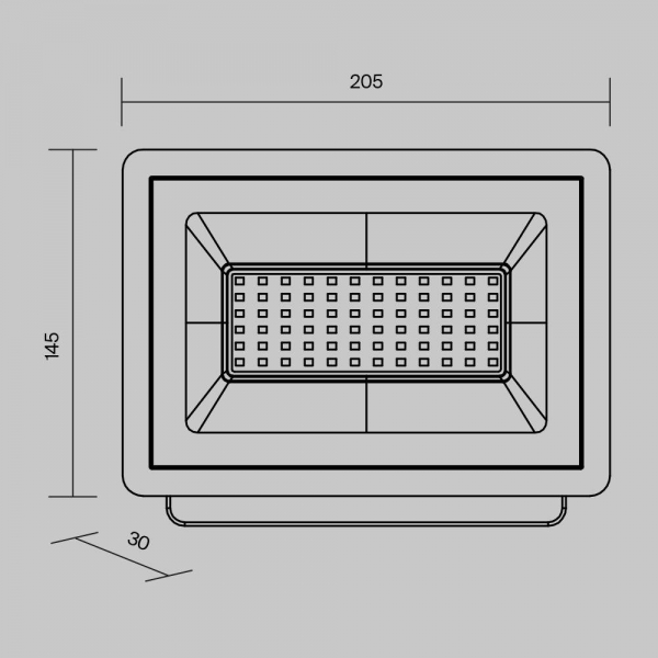 Прожектор светодиодный Maytoni Flood 50W 6500K FL001-L50B6K