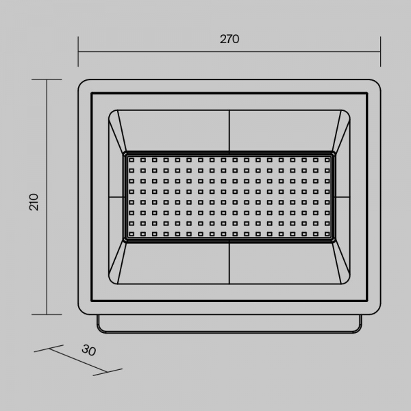 Прожектор светодиодный Maytoni Flood 100W 6500K FL001-L100B6K