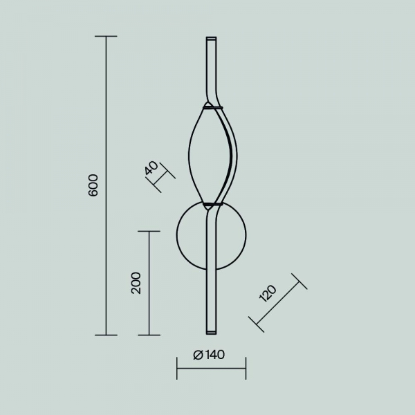 Бра Maytoni Foresight MOD347WL-L8BS3K