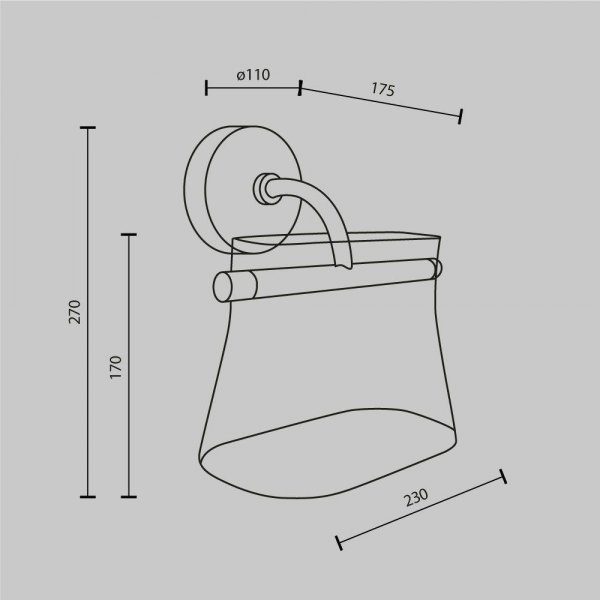 Бра Maytoni Cabaret MOD170WL-L8BS3K2