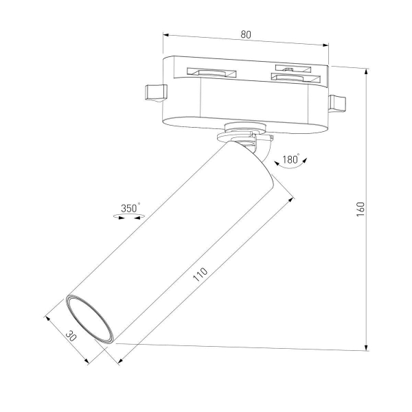 Трековый светодиодный светильник Elektrostandard Pika 85110/01 a065269