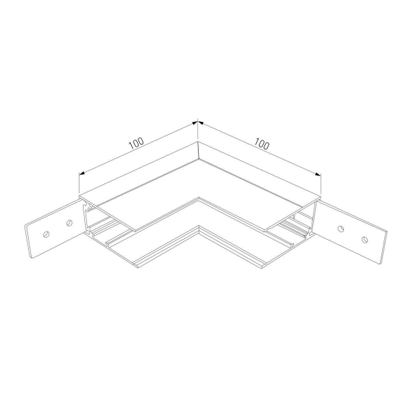 Коннектор L-образный внутренний Elektrostandard Slim Magnetic 85091/11 a062190