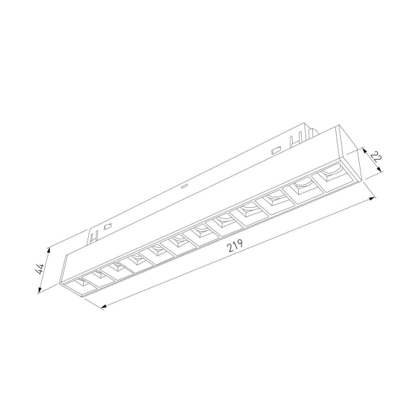 Трековый светодиодный светильник Elektrostandard Slim Magnetic 85005/01 a067376