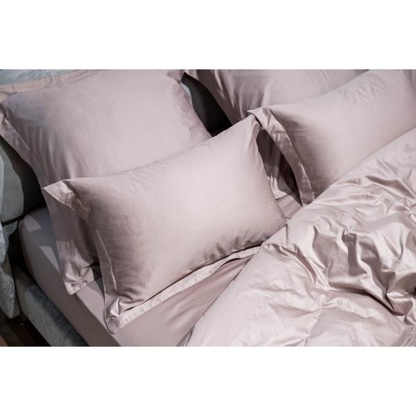 130HB-FSH18030-PROS ROS Простыня на резинке сатин пудреная роза 180*200*30