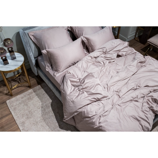 130HB-FSH18030-PROS ROS Простыня на резинке сатин пудреная роза 180*200*30