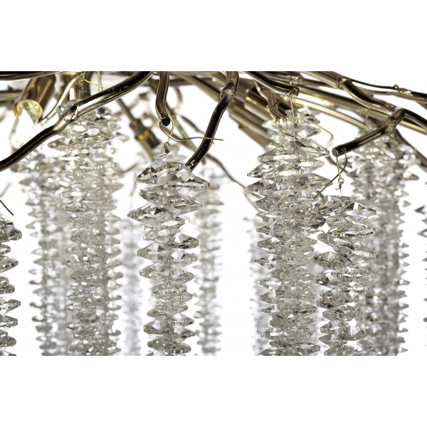 86-8066/800 Люстра d.80*45 см, металл цвет шампань