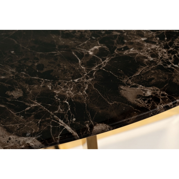 33FS-3023STOL/OB-KOR Стол обеденный Dark Emperador d140*76см