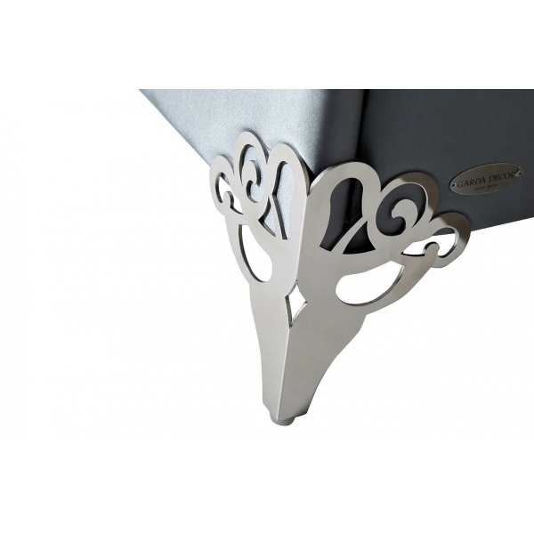 KFC1096 Кровать с зеркальн. вставками серо-гол. 1870*2075*1500мм