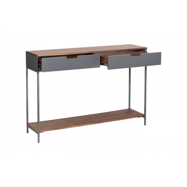 40AD-CST070 Консоль цвет серый/орех 120*30*80см