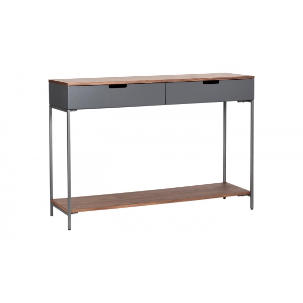 40AD-CST070 Консоль цвет серый/орех 120*30*80см