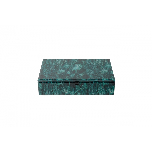 KFJ114  Шкатулка бирюзовая 23*16*6см