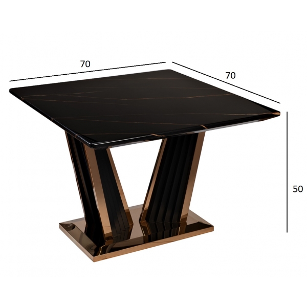 45EX-CT181 Стол кофейный "Виктория" 70х70х50 см