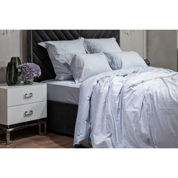 130HB-00031 Комплект постельного белья Илария,голубой, 200*220-1шт,50*70-2шт