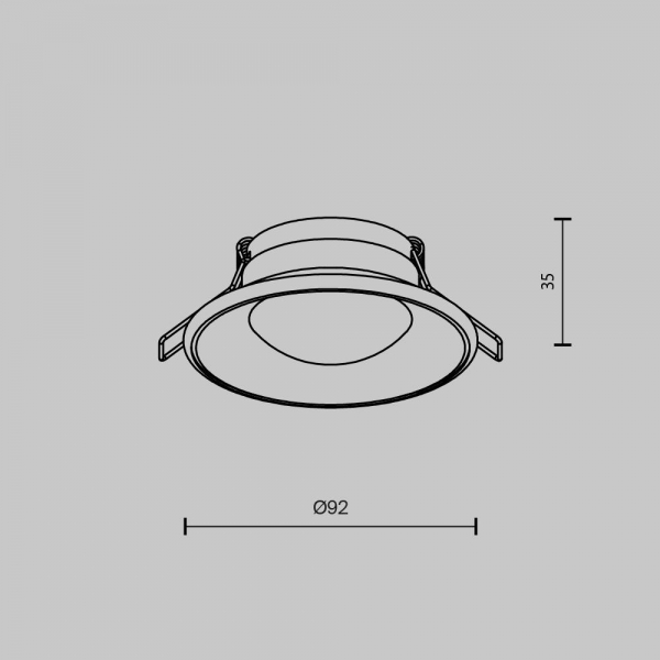 Встраиваемый светильник Maytoni Technical DL096-GU10-W