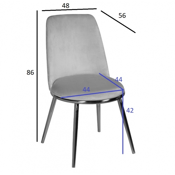 76AR-24005 Стул экокожа бежевый/золото 48*56*86см