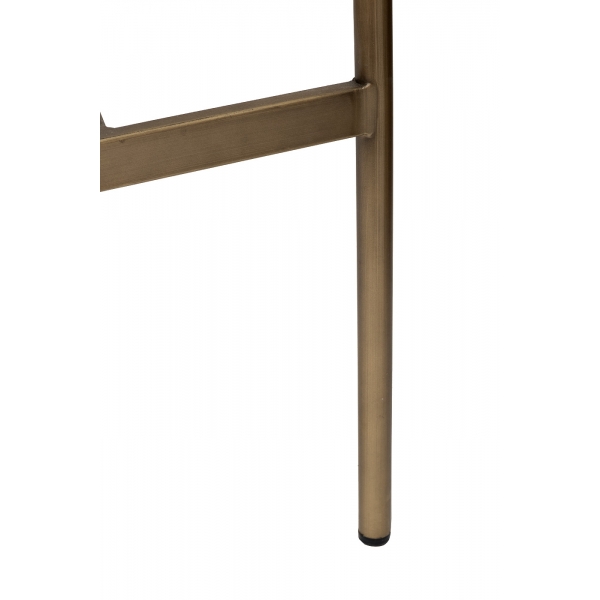 163YH-16963 Стул барный белый+бронза 45*49*101см