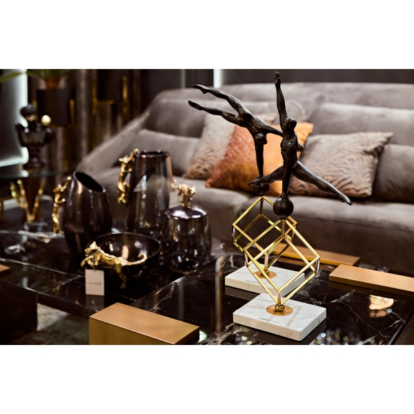 55RD2865 Статуэтка "Гимнаст на кубе-2" 30*51см