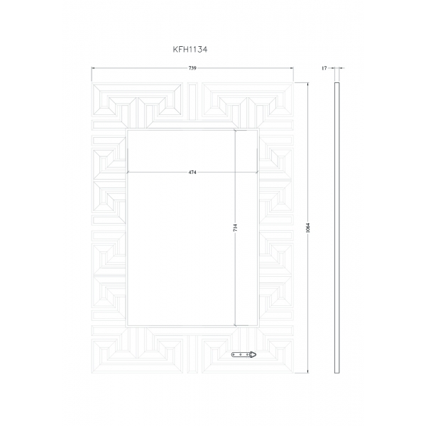 KFH1134 Зеркало 739*1064мм